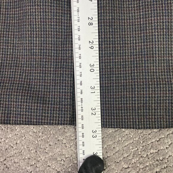 Lauren Ralph Lauren Houndstooth Blazer Men's 42L Gray Blue Red Wool 2 Button - Picture 15 of 15